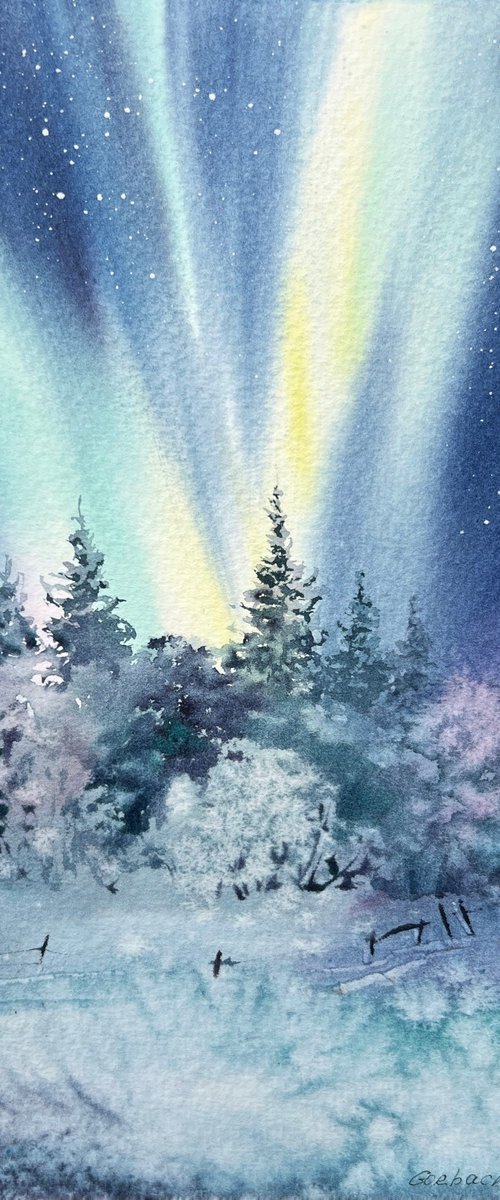 Northern lights #3 by Eugenia Gorbacheva