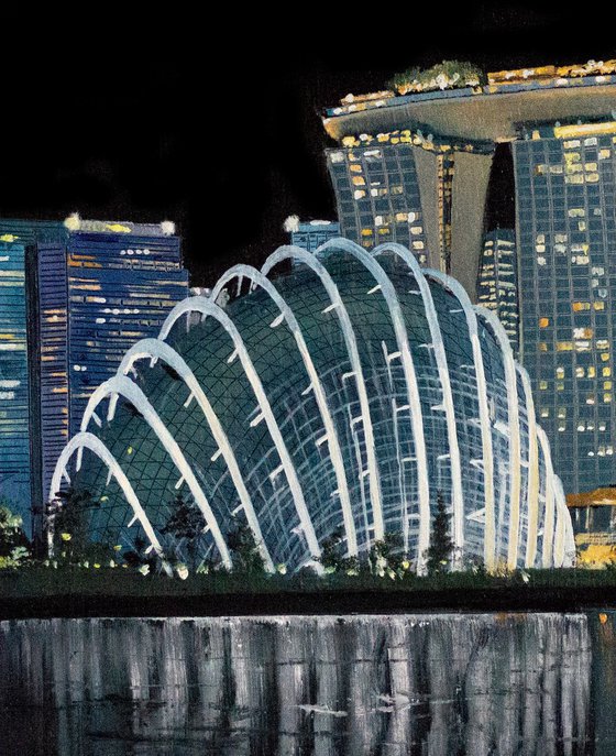 "Night Singapore. Asia"