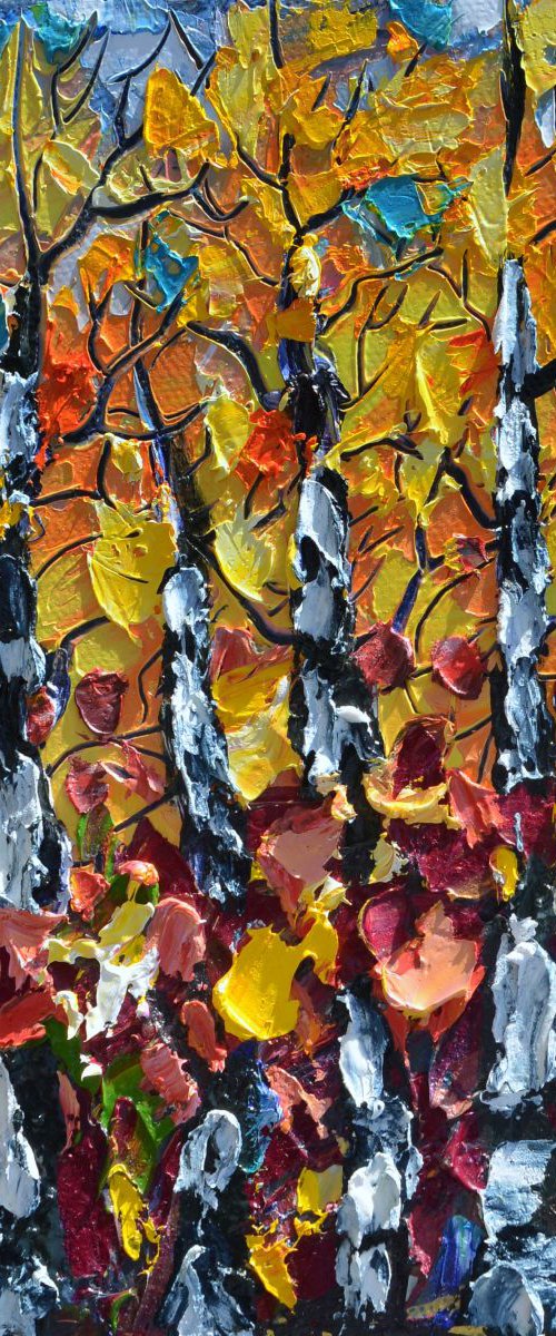 Mini Birch by Lena Owens at OLena Art