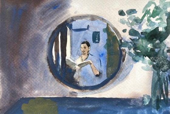 Circled mirror