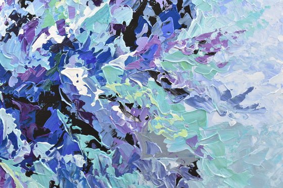 Lilac Blossom - Abstract Acrylic Painting