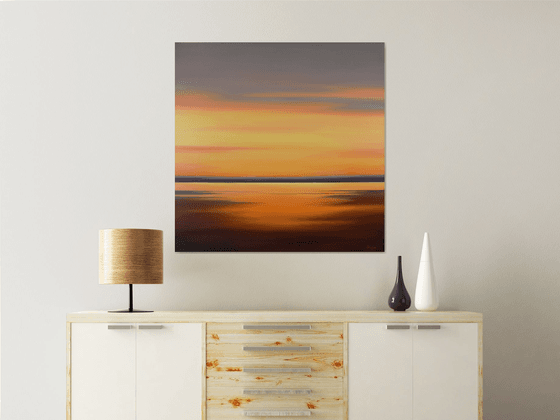 Golden Glow - Colorful Abstract Landscape