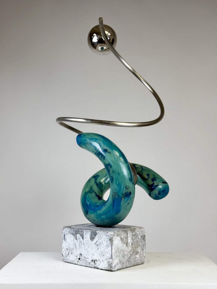 Expressive Sculpture , Wave By Mark Purllant, 13 X 30, Artwork For Sale On Artfinder