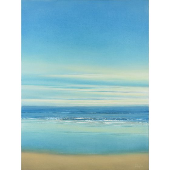 Shore Reflections - Blue Sky Seascape