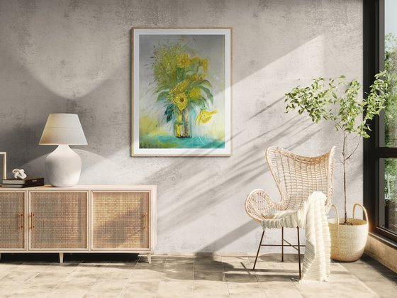 Spring Daffodils in a vase