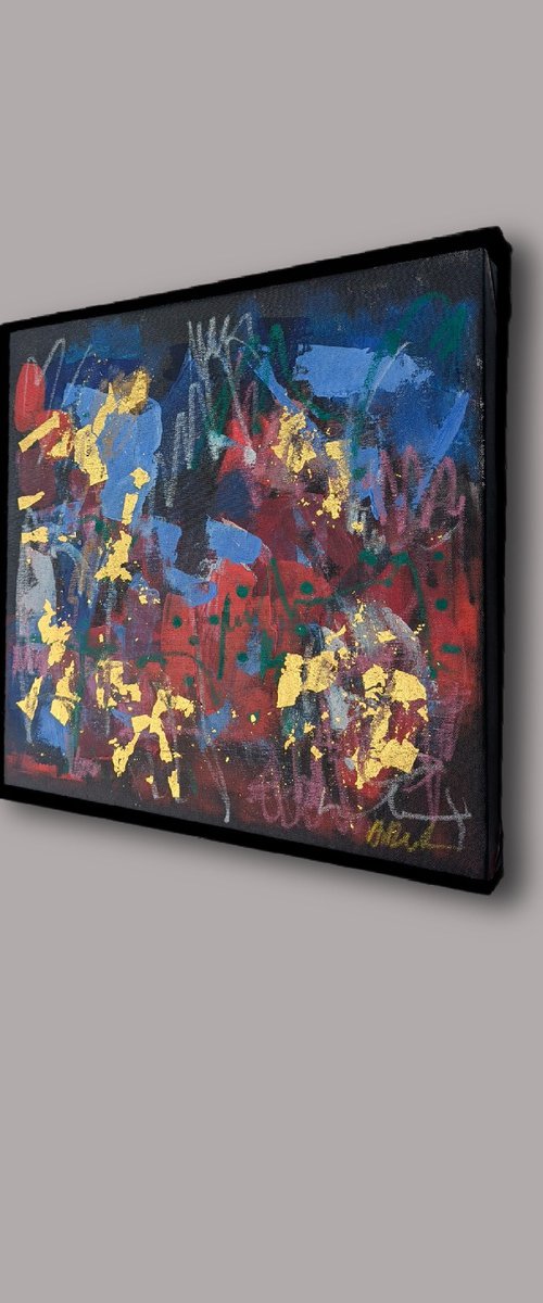 Gold abstract N9 by Alena Kuschnereit