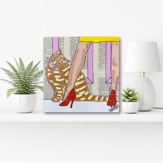 Cat Capers Kitchen 2 30cm x 30cm