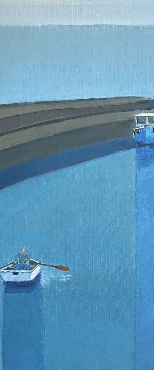 Fishing Boat and Tender by Nigel Sharman