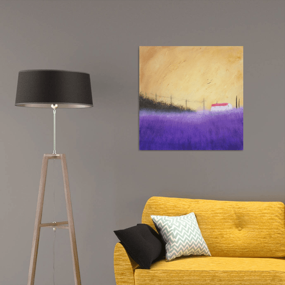 “Lavender In Provence” 80x80x1cm