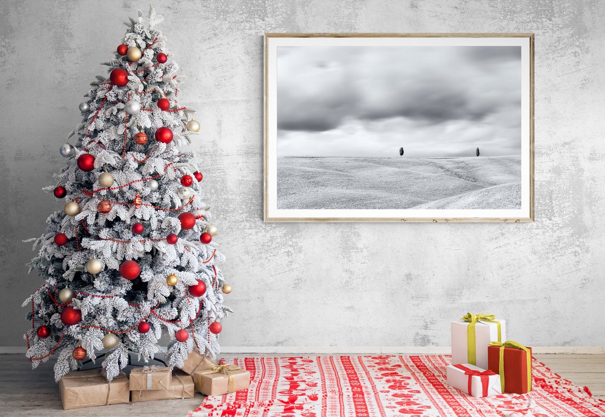 Impressionistic Landscape Photograph By Karim Carella, 31 X 22", Sentinels Of The Infinity, Original Artwork