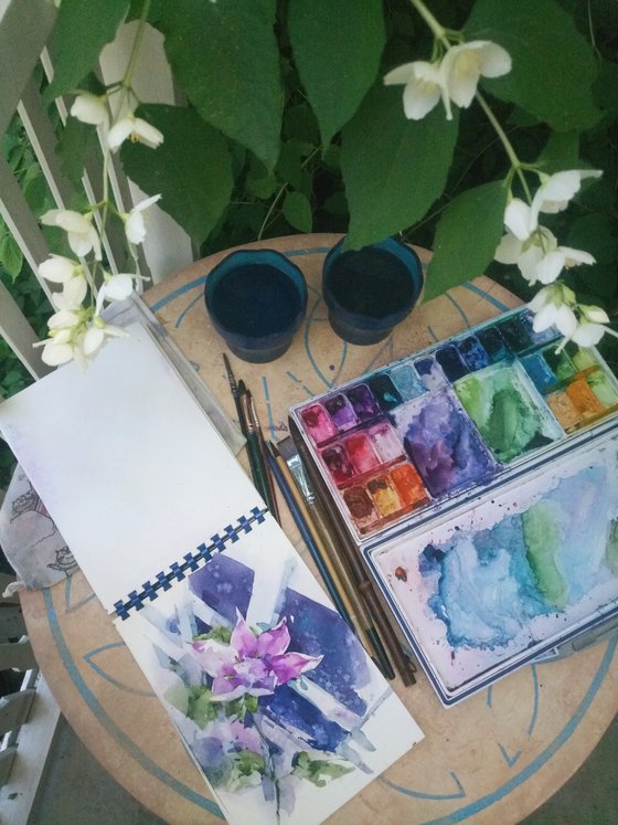 Diptych ‘Violet’