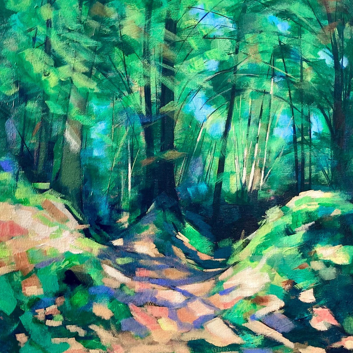 Puzzlewood Clearing By Stuart Roper, 20 X 20, Artwork For Sale On Artfinder