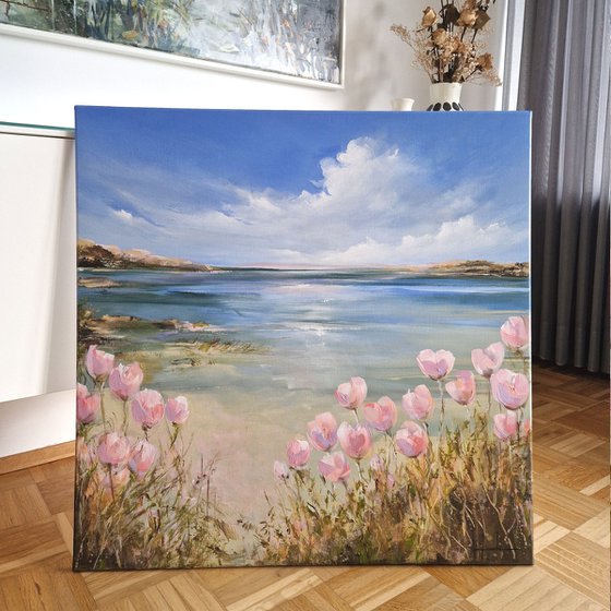 Soft Flowers By The Sea