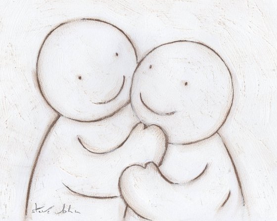 Hugs artwork 47 'Together'. Unframed