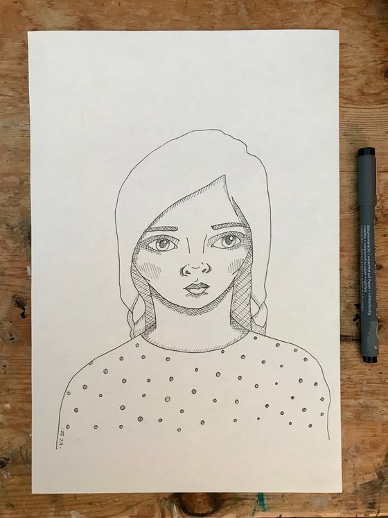 Untitled (Ink Portrait)