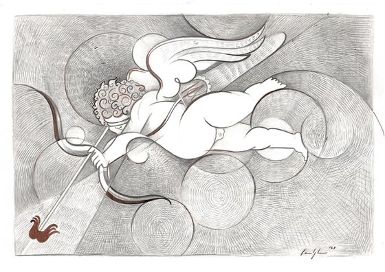 Dynamic study on the Cupid by Botticelli