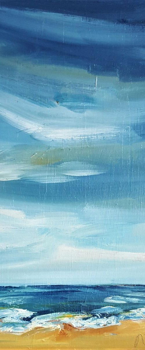 The never ending blue skies of Summer - semi abstract bliss by Niki Purcell