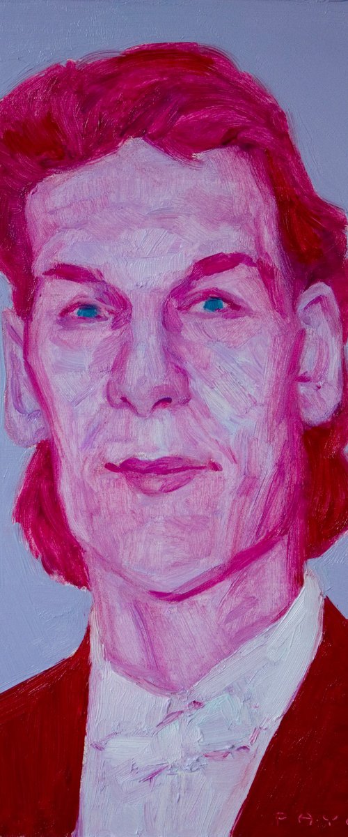 pop pink portrait: Patrick Swayze by Olivier Payeur