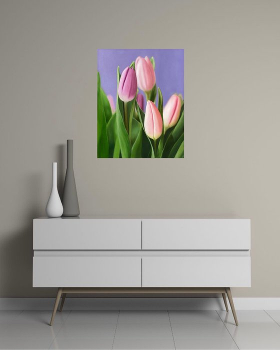 Elegance. Tulips Painting