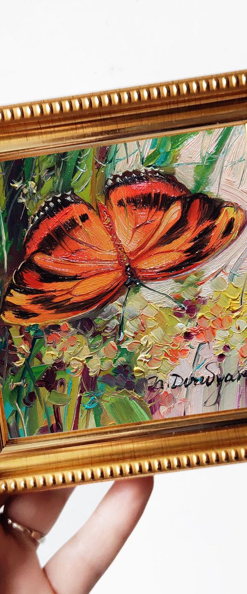Orange Butterfly by Nataly Derevyanko