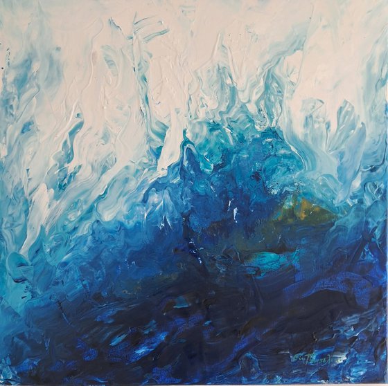 Light / Deep Blue Abstraction
