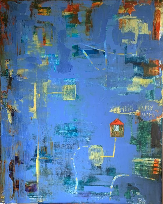 The road home in the blue