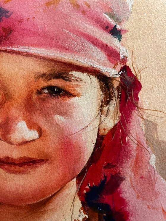 "The Pink Headscarf"