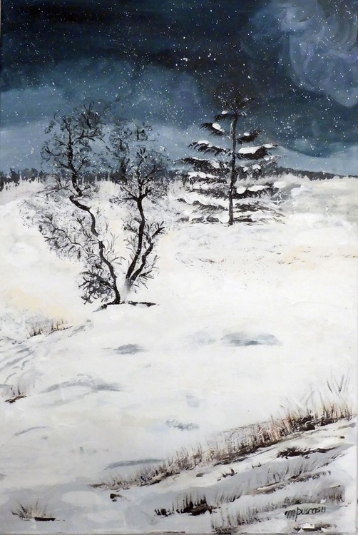 Nordic Winter Landscape Painting Winter Snow Artfinder