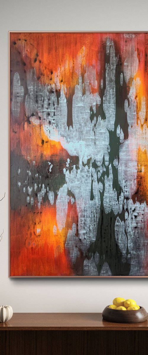 AFTERLIGHT VI - Abstract Painting by Orvvet