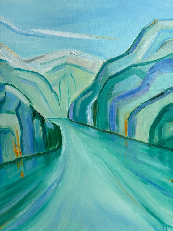 Spring fjord