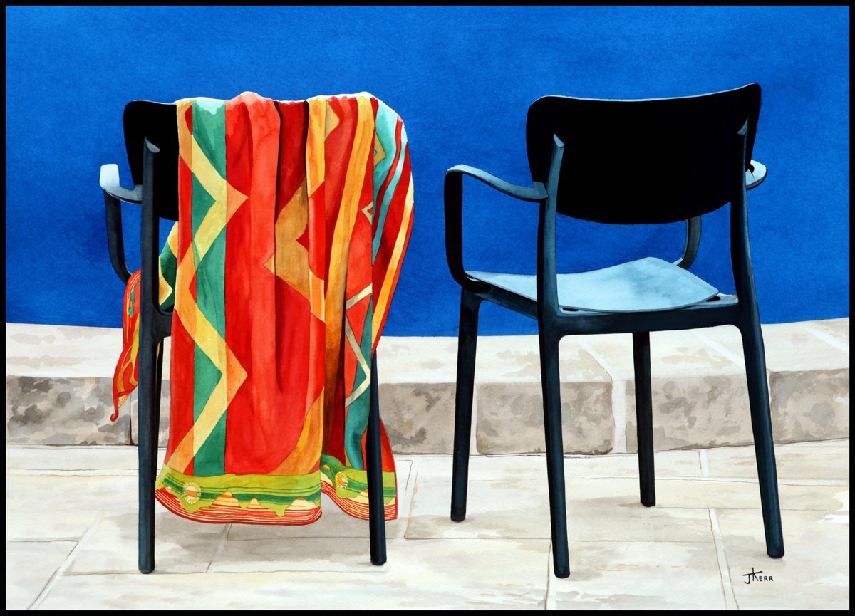 Two Chairs and a Towel by John Kerr