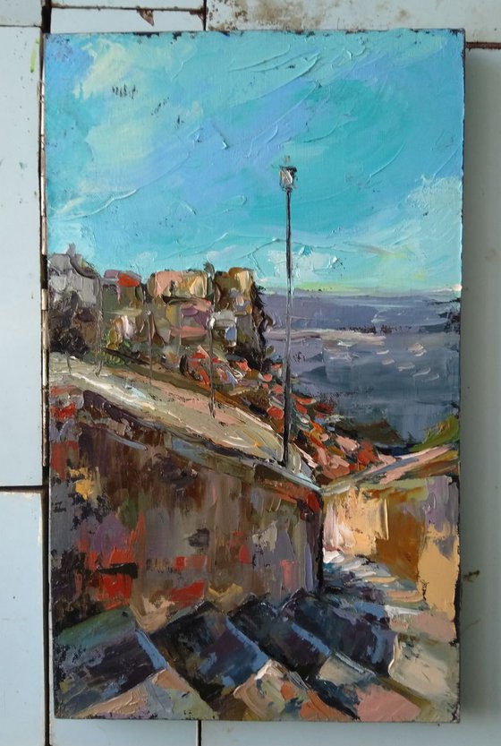Sunny day(30x50cm, oil painting, ready to hang)