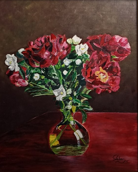 Peonies flowers