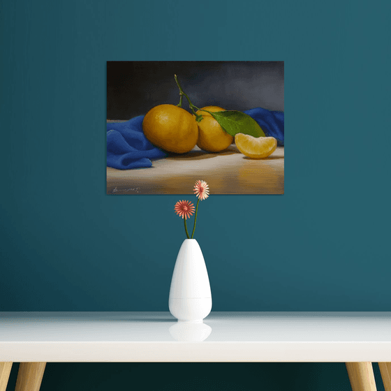 "Still life with tangerines"