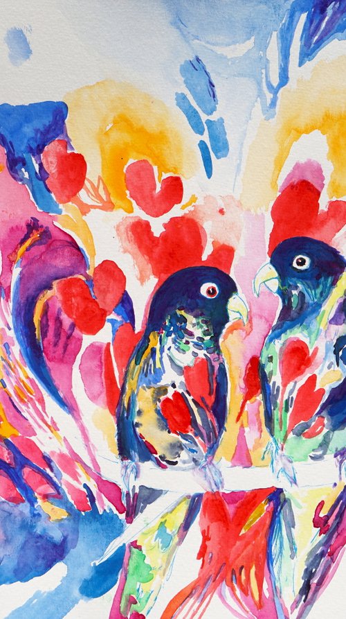 Tender Lovebirds by Carolin Goedeke