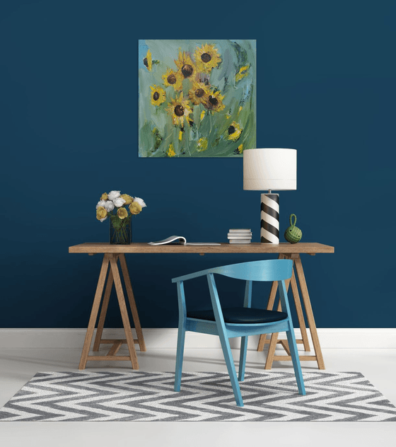 Sunflowers in Motion