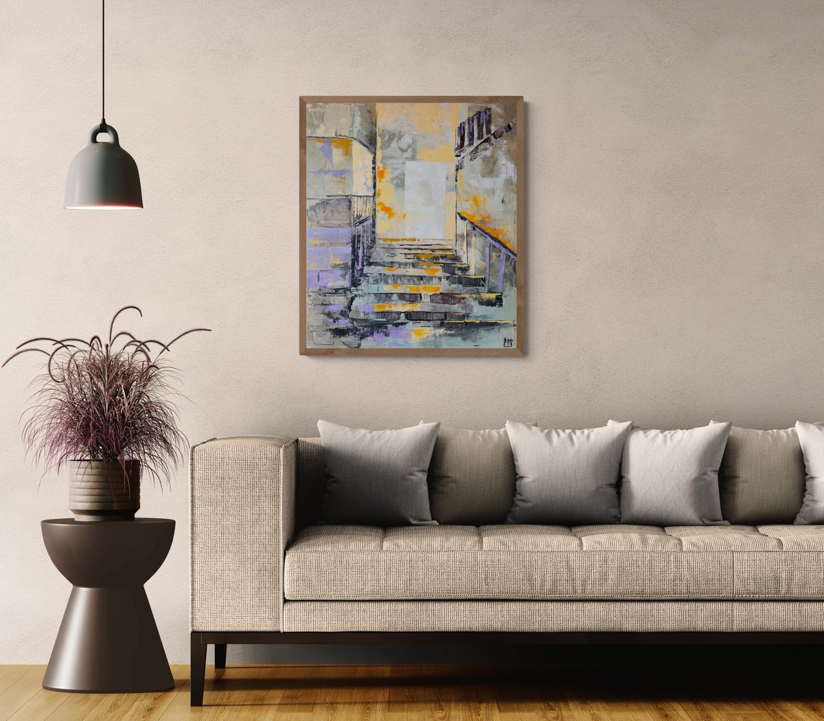Sunlit Steps By Maria Kireev, 24 X 28, Artwork For Sale On Artfinder