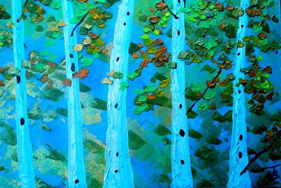 Aspens I & II. Diptych