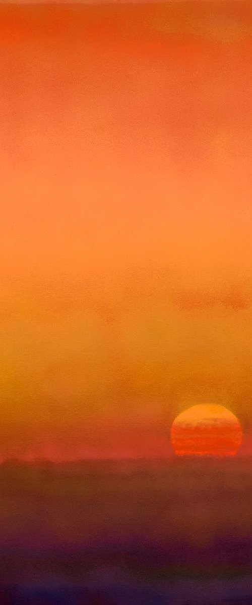 Sunset at St Hippolyte by John O'Grady