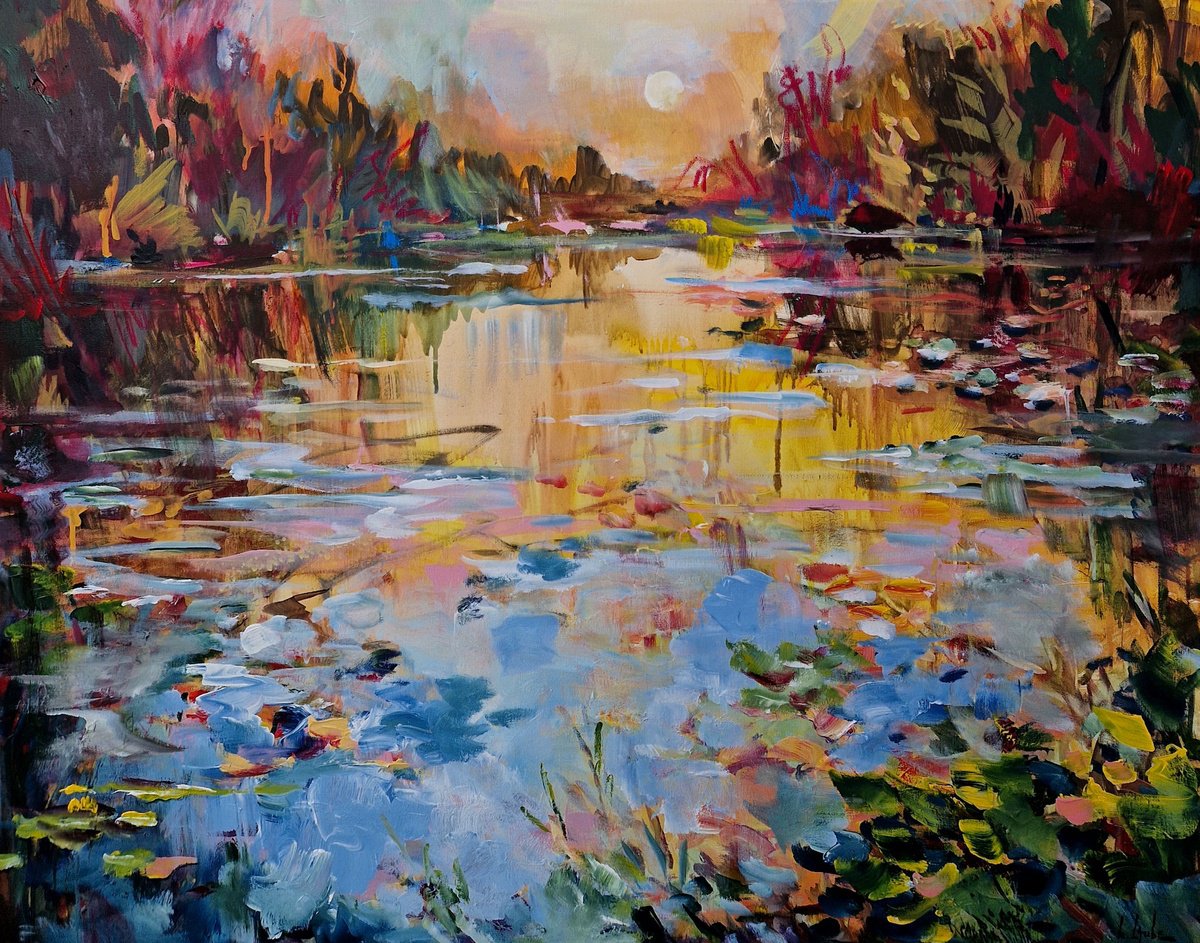 At the pond III by Irina Laube