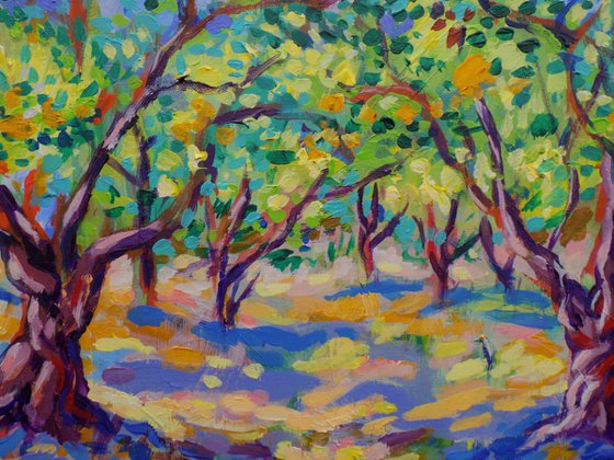 Vibrant orchard