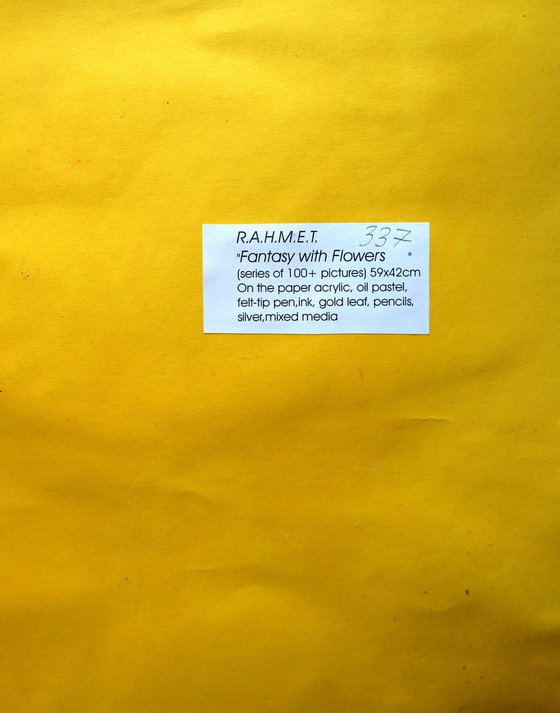Fantasy with Flowers 337: paper 59x42cm