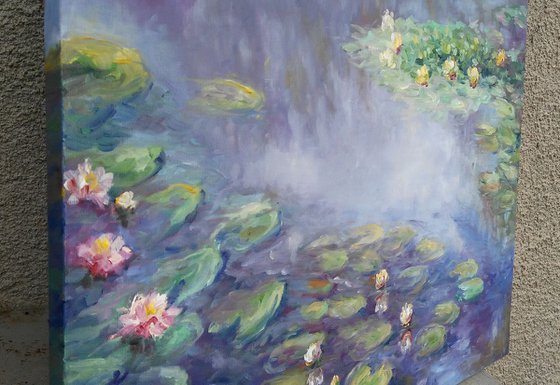 Replica of Monet's water lilies