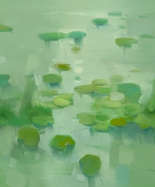 Summer Lilies, Original oil painting, Handmade artwork, One of a kind by Vahe Yeremyan
