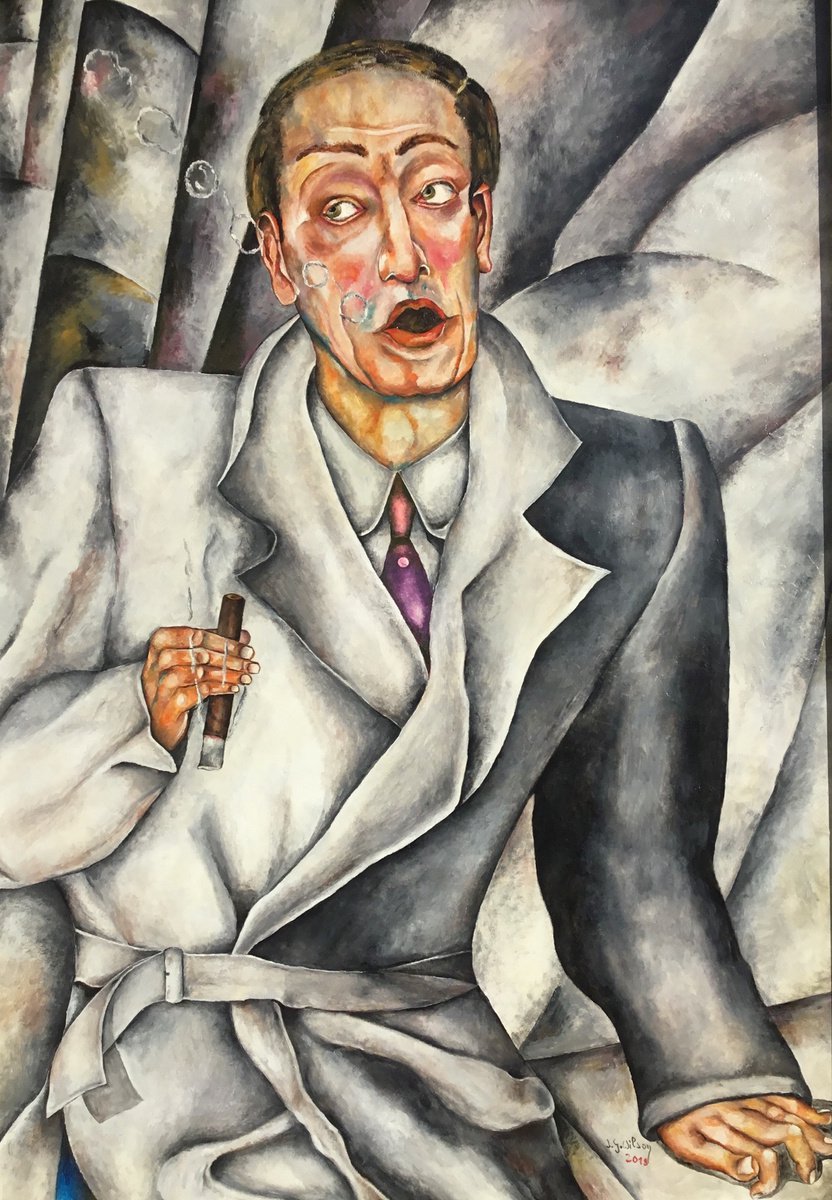 Portrait Oil Painting By Jg Wilson, 30 X 42, The Doctor, Original Artwork