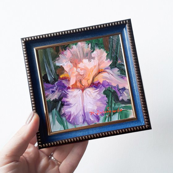 Iris flower painting