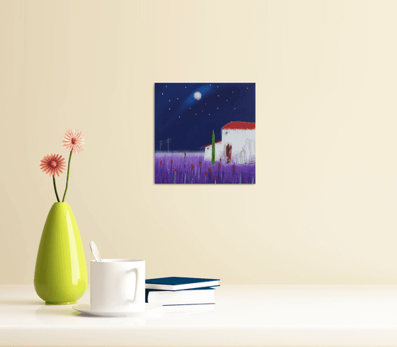 “Midnight In Provence” Miniature Size 15x15x2cm