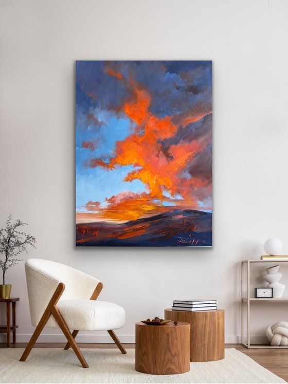 The sky awakens,