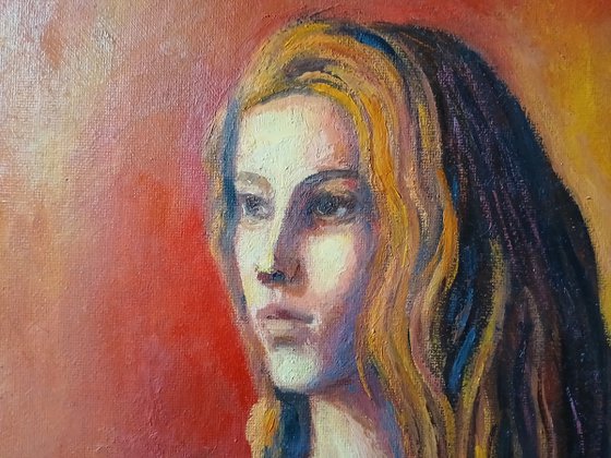 Portrait of young woman