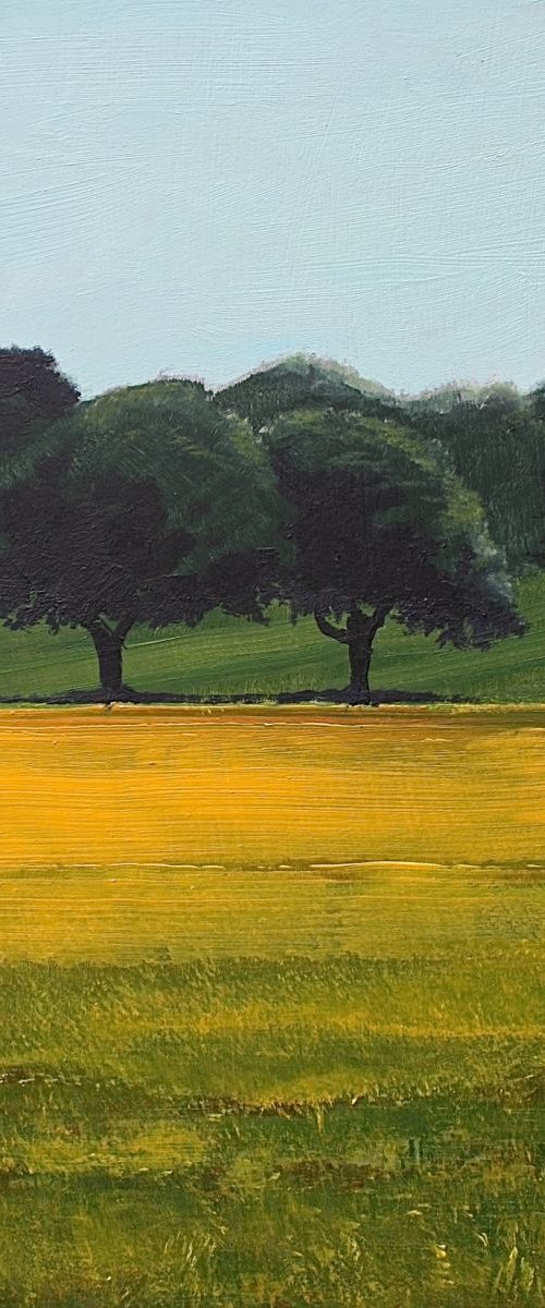 2 Trees under a Peppermint Sky I by Simon Jones